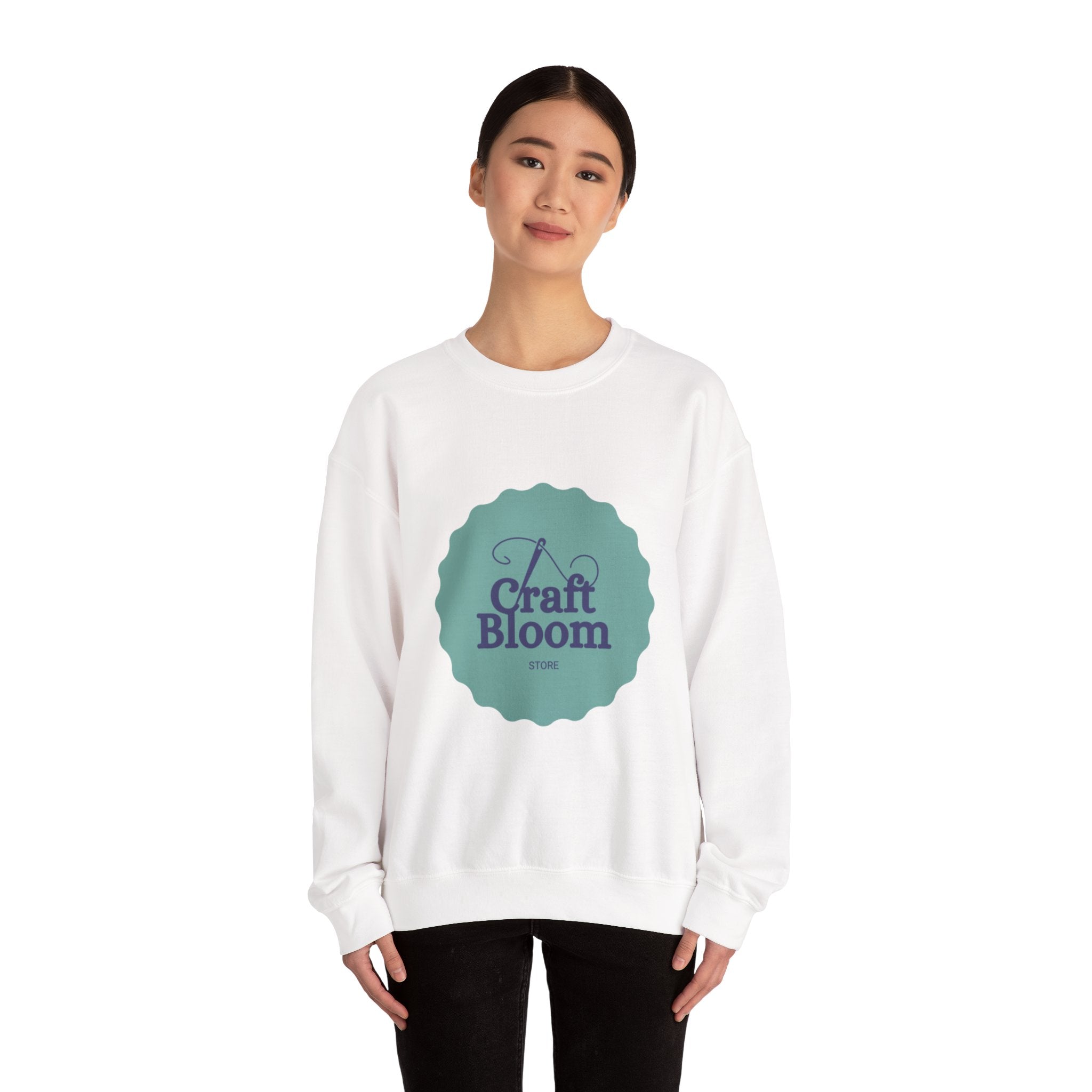 Crewneck Sweatshirt — Classic White Unisex Crewneck