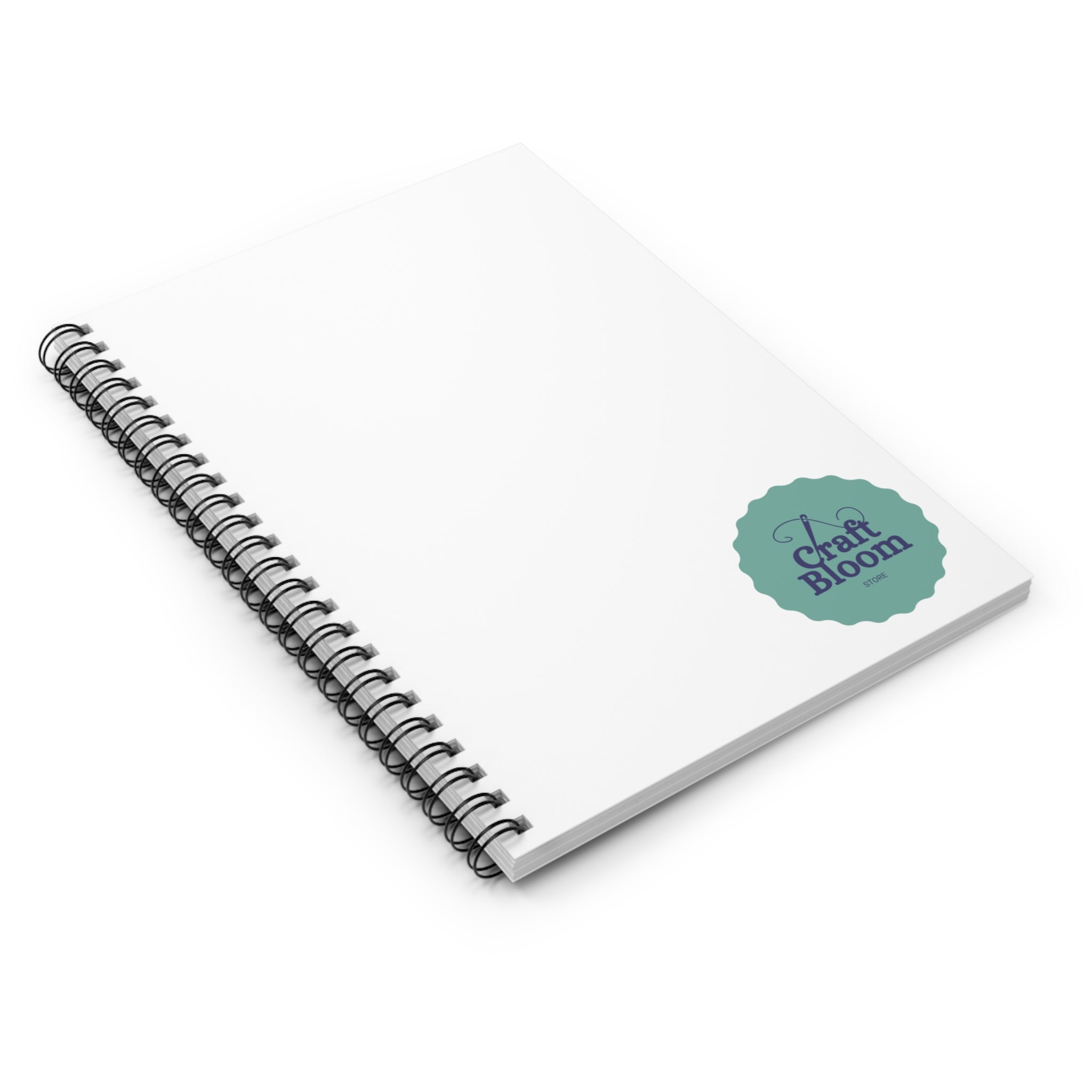 Spiral Notebook — Minimal Logo Ruled Journal for Notes & Planning