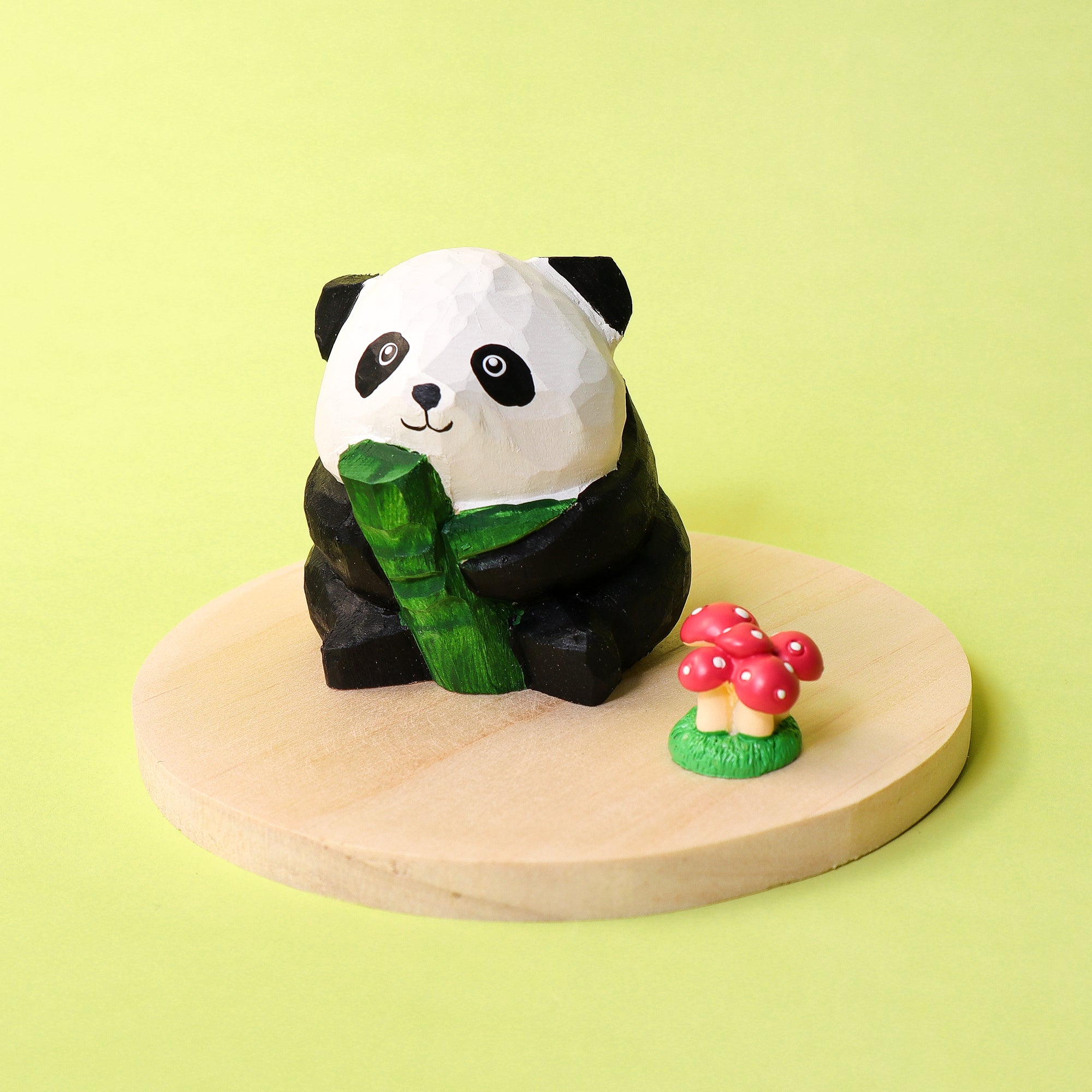 Paint Your Own Wooden Panda Kit – Hand-Carved DIY Painting Craft with Accessories, Cute Decor for Panda Lovers