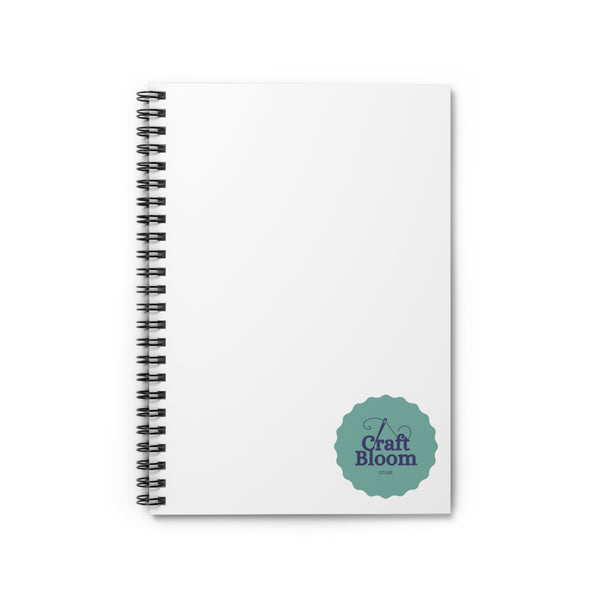 Spiral Notebook — Minimal Logo Ruled Journal for Notes & Planning