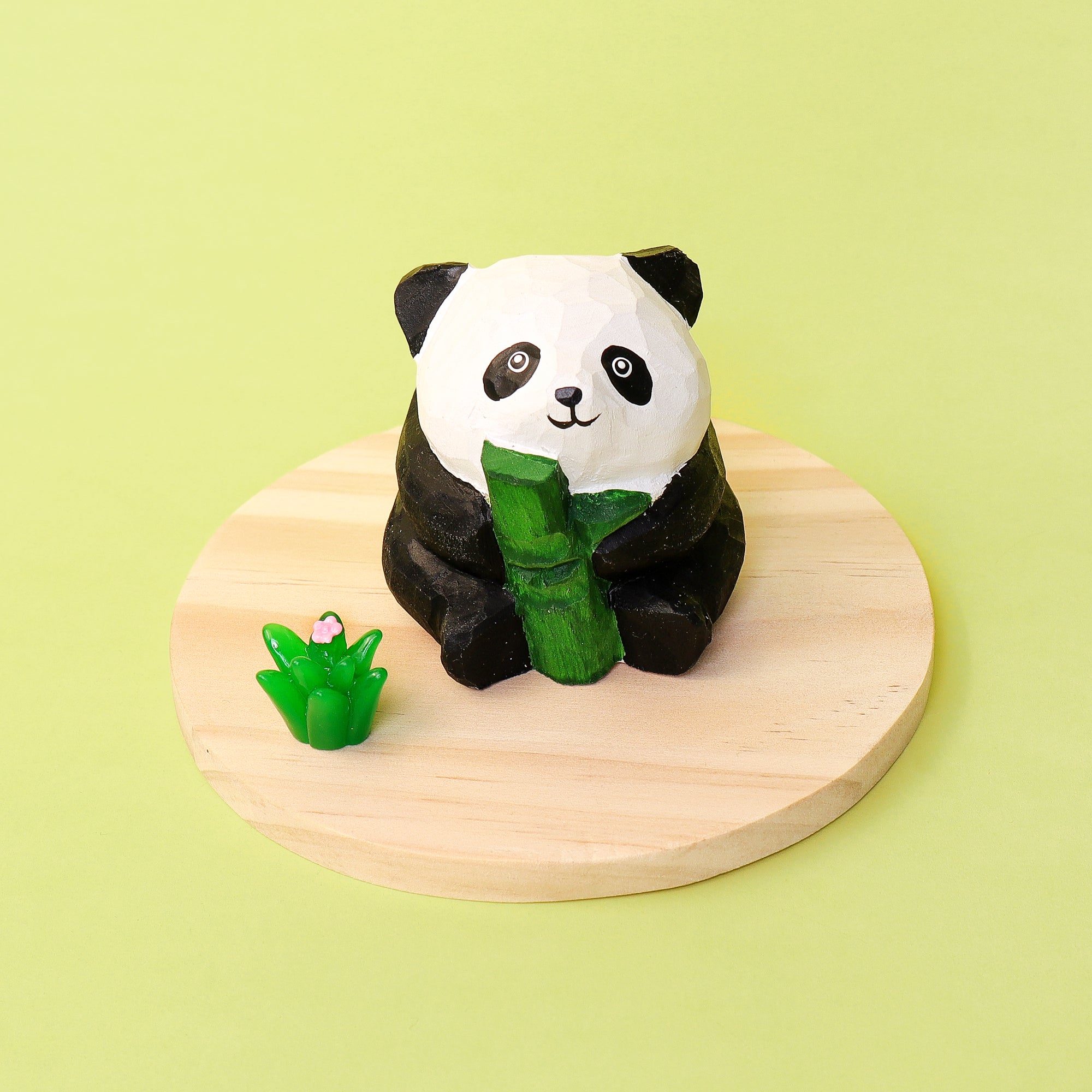 Paint Your Own Wooden Panda Kit – Hand-Carved DIY Painting Craft with Accessories, Cute Decor for Panda Lovers