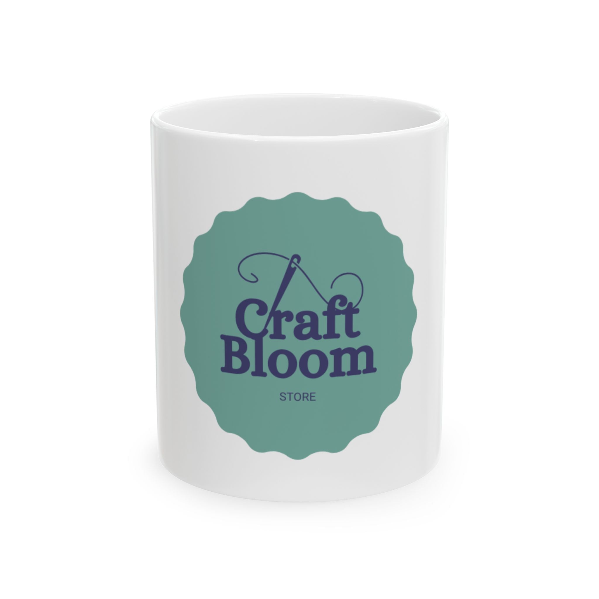 Craft Bloom Logo Ceramic Mug — 11oz & 15oz Coffee Cup for Crafters