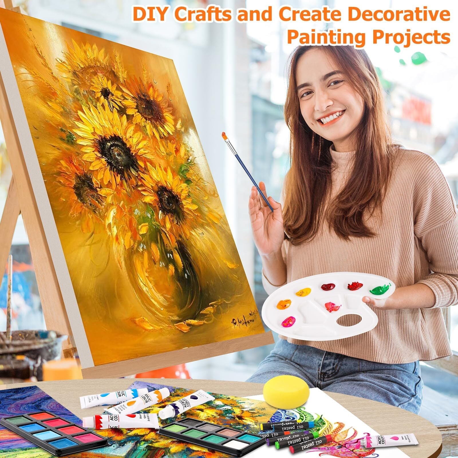 192-Pc Deluxe Art Set – Drawing & Painting Supplies