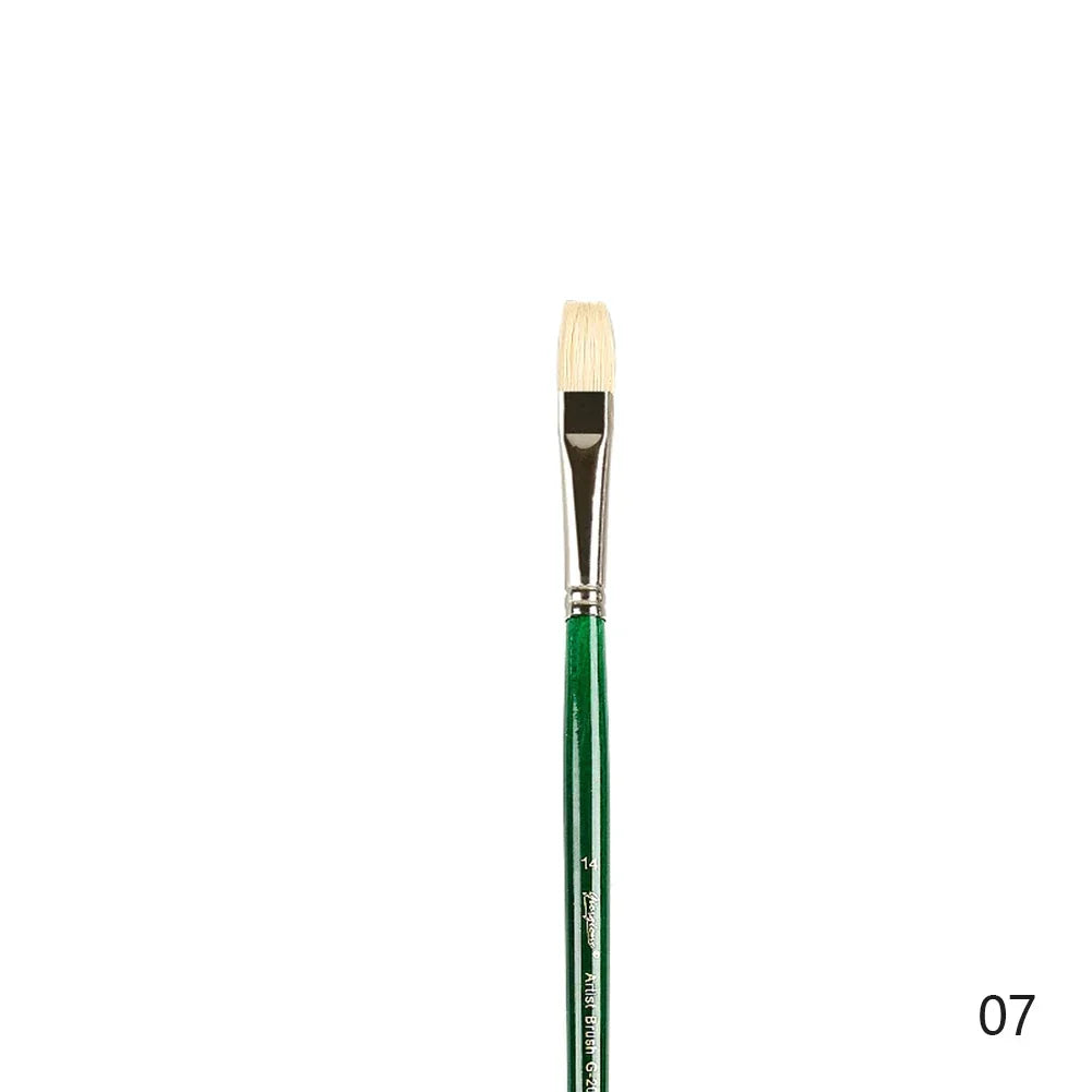 Natural Hog Hair Filbert Paint Brush Set – Oil & Acrylic