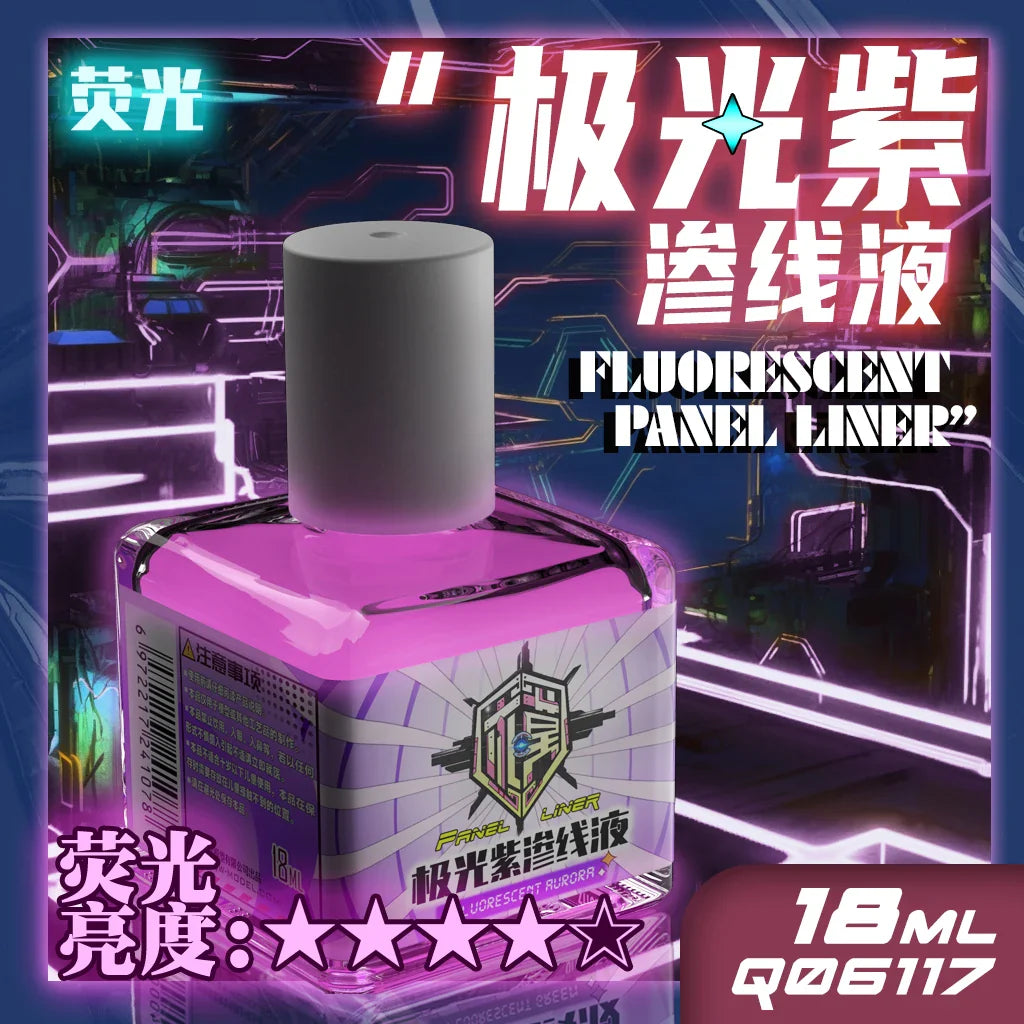 Fluorescent Color Liquid Paint Eco- Friendly Water-Based 18ML Model Panel Line Coloring Tool