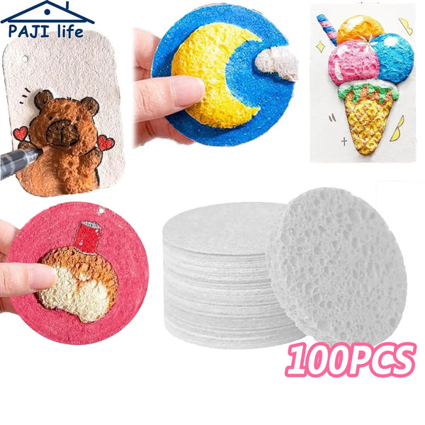 3D Magic Puffy Foam Texture Painting Paper for Kids DIY Art Craft