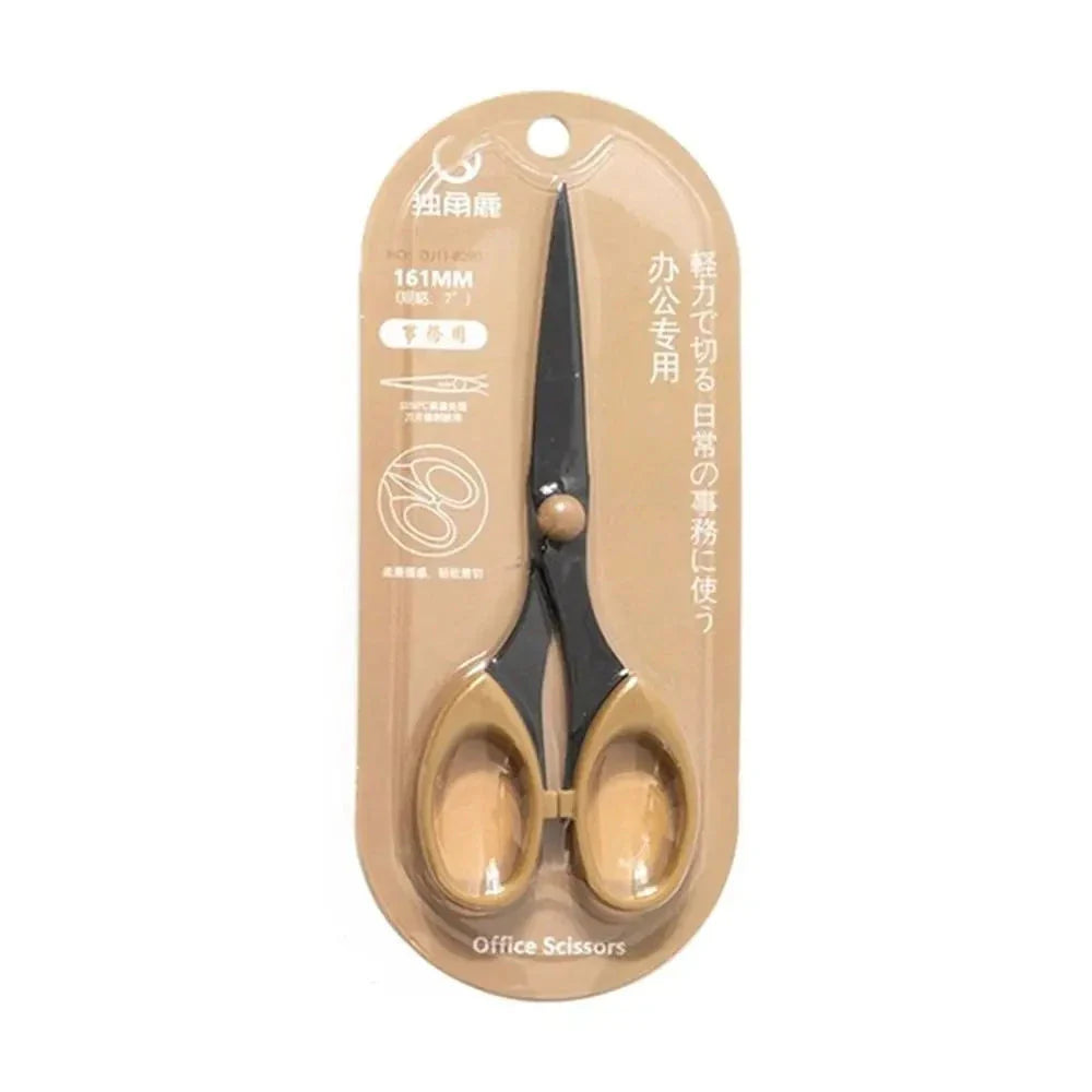 Colorful Stainless Steel Scissors – Safe Paper Cutting Tool