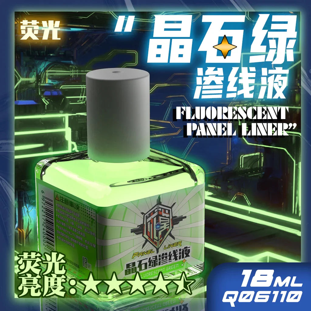 Fluorescent Color Liquid Paint Eco- Friendly Water-Based 18ML Model Panel Line Coloring Tool