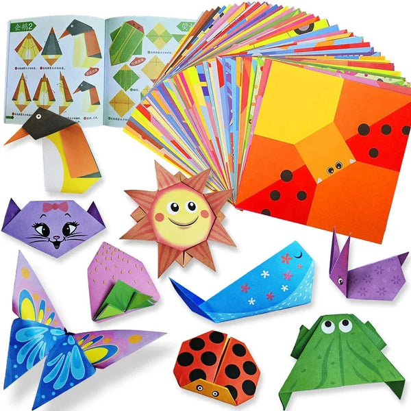 Origami Kit with 30/96 Sheets & Guiding Book - DIY Art Craft for Kids & Beginners