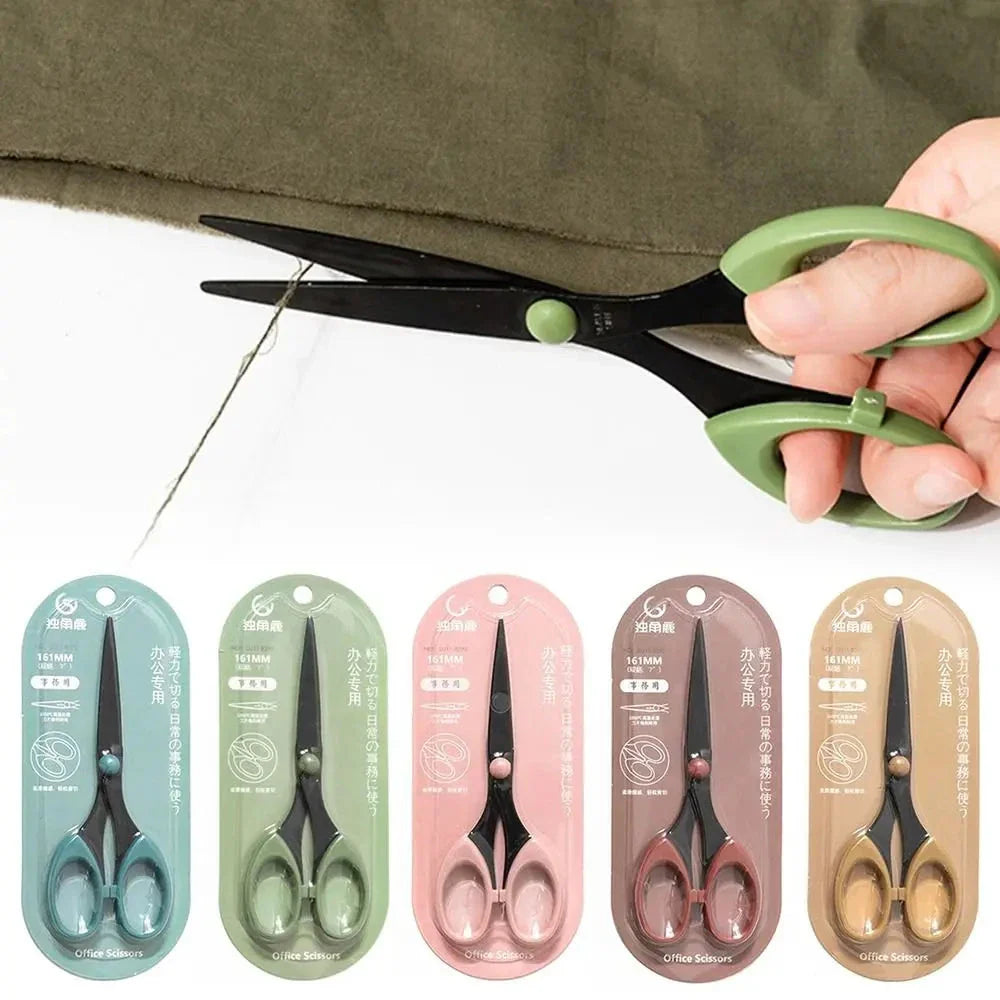 Colorful Stainless Steel Scissors – Safe Paper Cutting Tool
