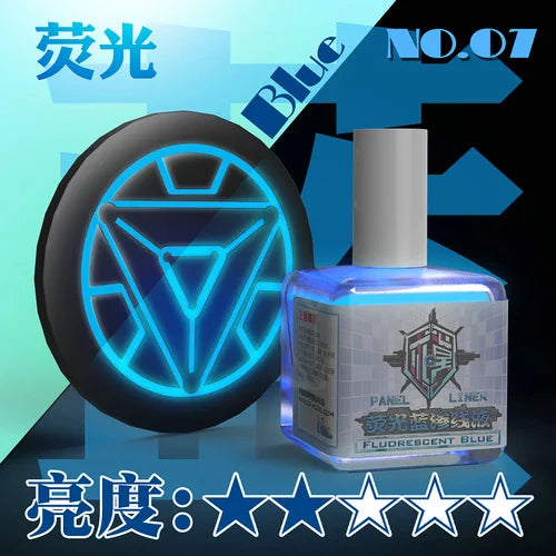 Fluorescent Color Liquid Paint Eco- Friendly Water-Based 18ML Model Panel Line Coloring Tool