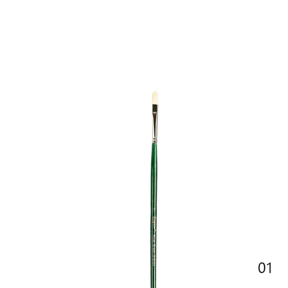 Natural Hog Hair Filbert Paint Brush Set – Oil & Acrylic