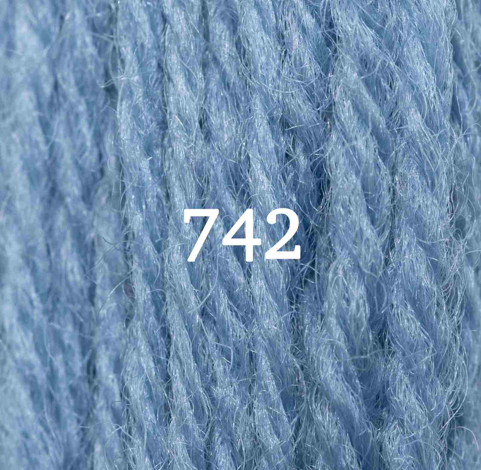 Appletons Wool Yarn - Bright China Blue 741-749