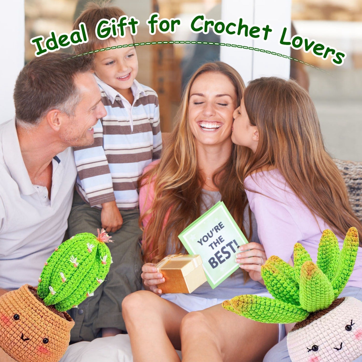 Succulents DIY Crochet Kit