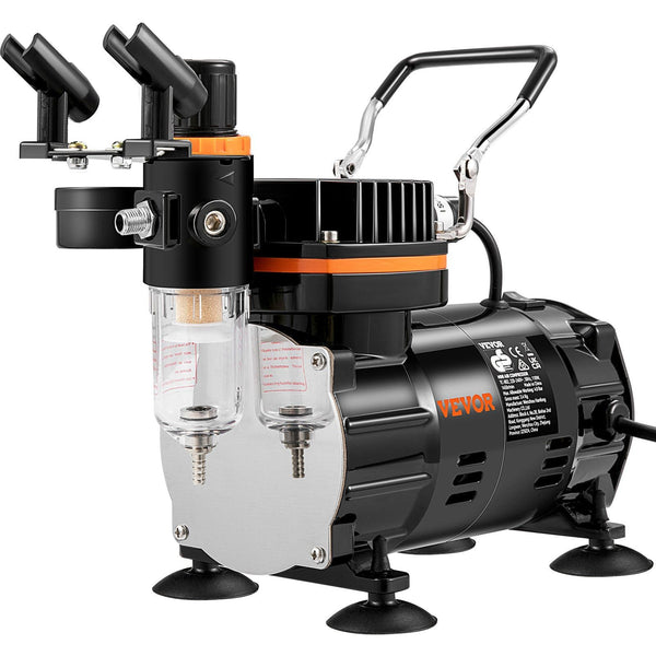 Airbrush Kit, Professional Airbrush Set with Compressor, Airbrushing System Kit with Multi-Purpose Dual-Action Gravity Feed Airbrushes, Art Nail Cookie Tatto