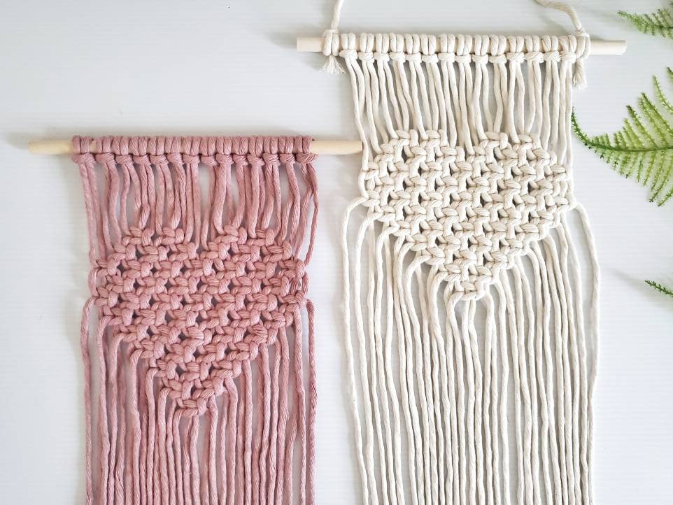 Beginner Macrame Heart Wall Hanging Kit – DIY