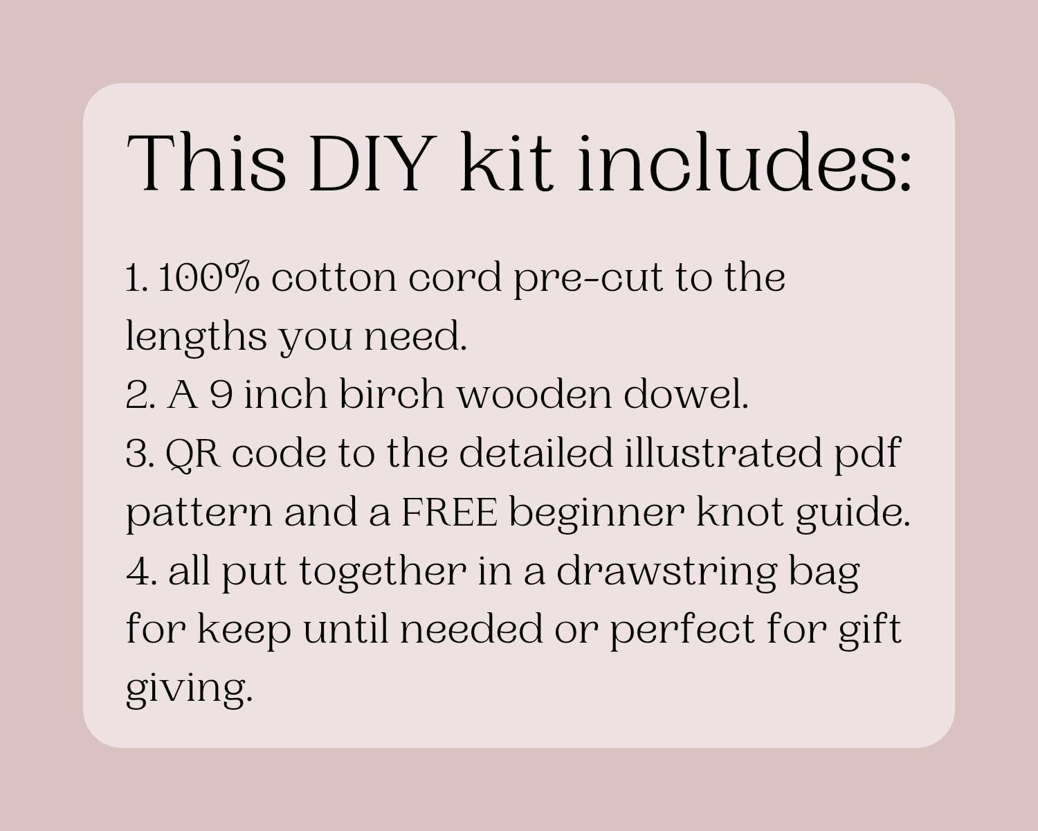 Beginner Macrame Heart Wall Hanging Kit – DIY