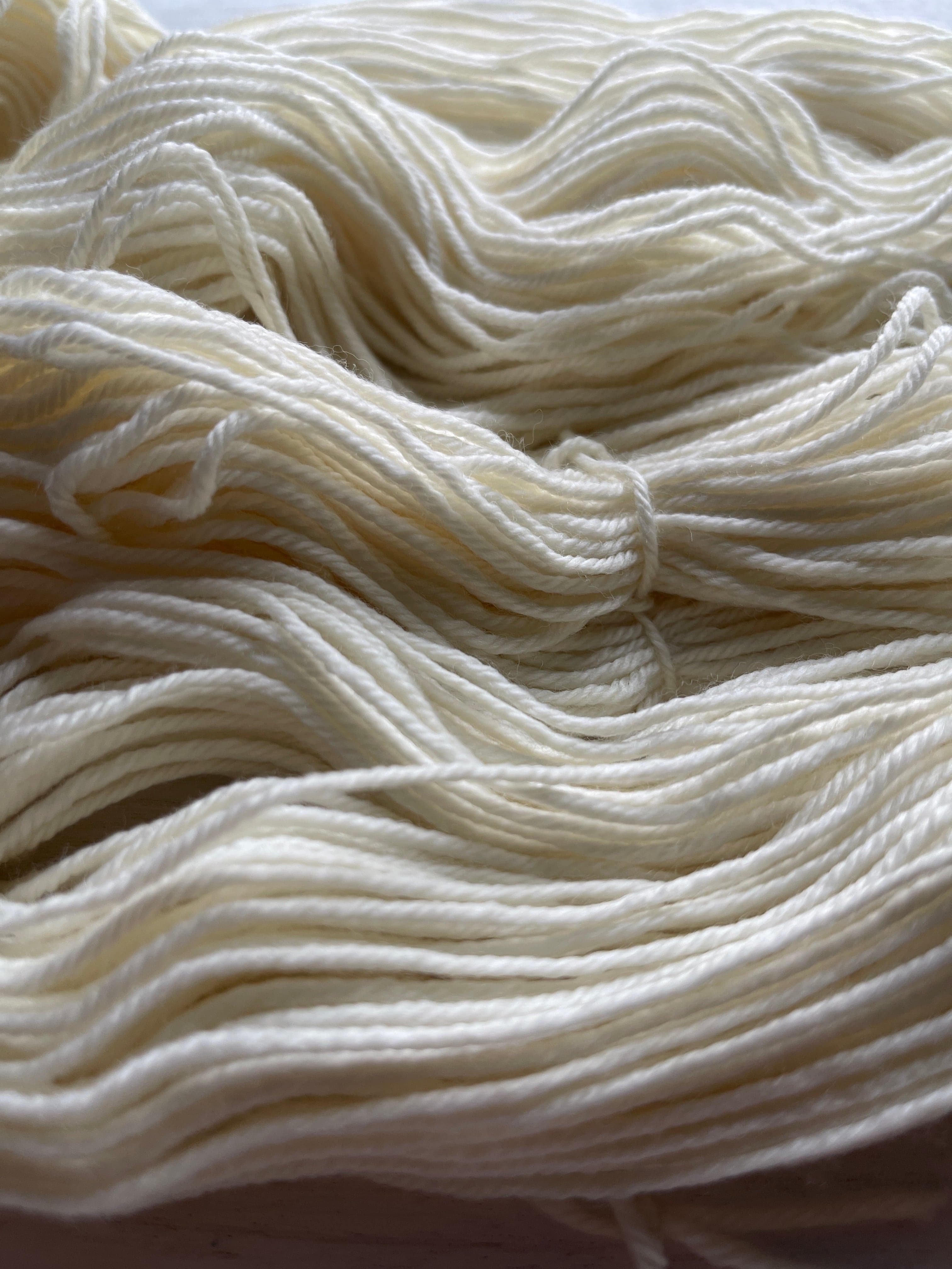Snowy/  White Yarn Mountaintop Yarn